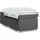 vidaXL Boxspringbett 180 x 200 cm Dunkelgrau