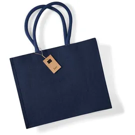 Westford Mill Jute Shopper Classic Schwarz 42 x 33 x 19 cm