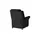 Polstermöbel Oelsa Fernsehsessel Andorra Mikrofaser 87 x 108 x 110 cm Schwarz mit Rollen
