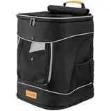 CADOCA Haustierrucksack 31 x 30 x 41 cm Schwarz