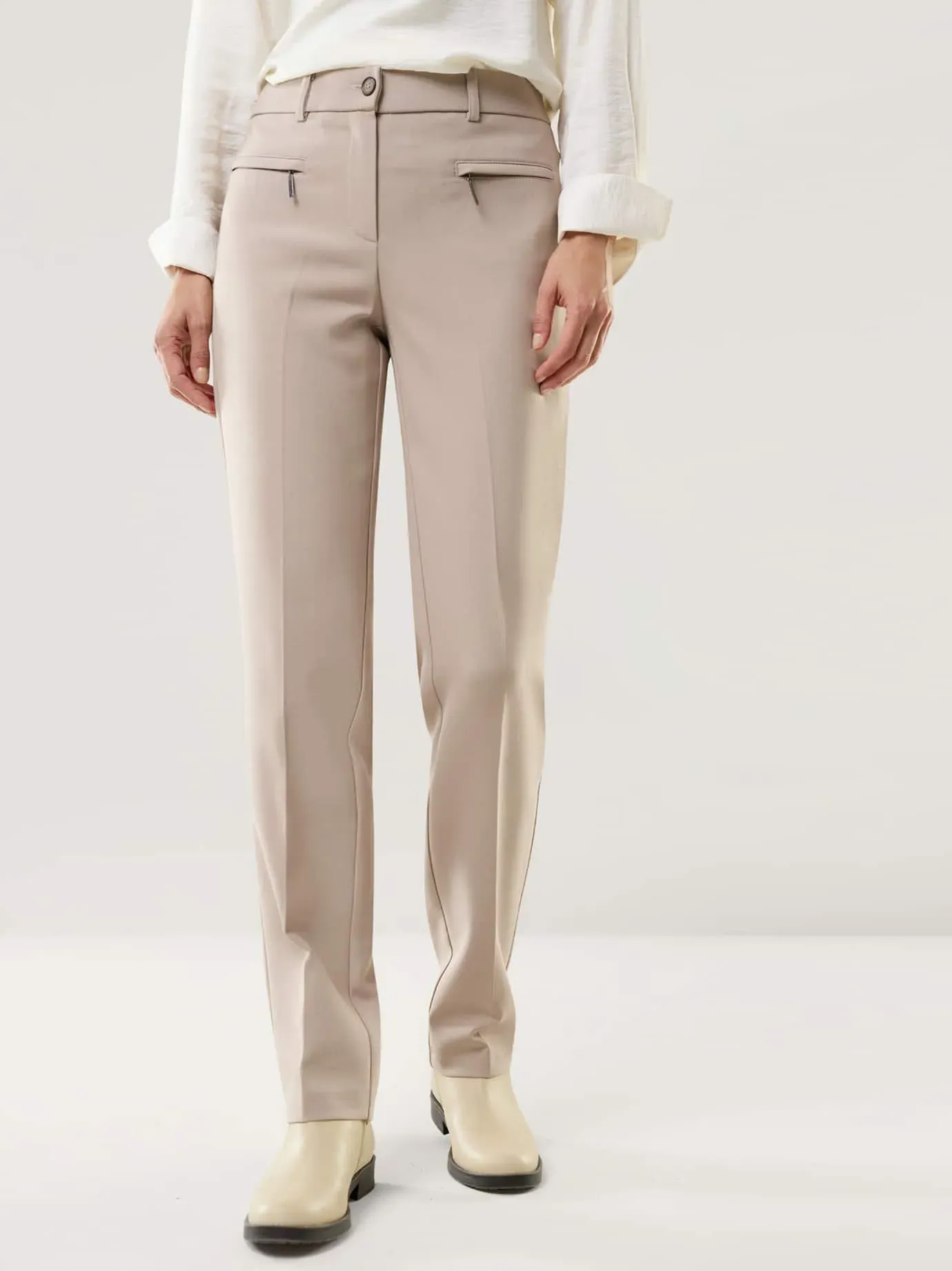 Walbusch Damen Thermo Kofferhose Beige noch offen: Muster