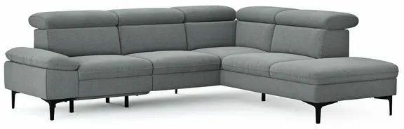 CASEDO Ecksofa Palma Stoff Plumb