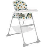 Graco SnackEaseTM Hochstuhl, ab ca. 6 Monaten bis 3 Jahre (max. 15 kg), kompakt zusammenklappbar, abnehmbares Tablett, praktischer Staukorb, abwischbar, bunt, Organza