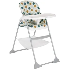 Graco SnackEaseTM Hochstuhl, ab ca. 6 Monaten bis 3 Jahre (max. 15 kg), kompakt zusammenklappbar, abnehmbares Tablett, praktischer Staukorb, abwischbar, bunt, Organza