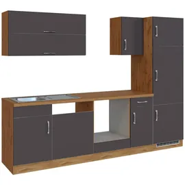 Held Küchenzeile Sorrento 270 cm anthrazit/wotan eiche