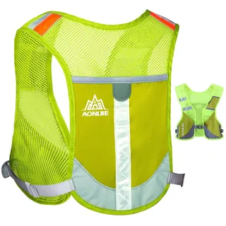 Tyuodna Ultraleicht Laufrucksack,Trinkrucksack Laufen,Trailrunning Rucksack,Laufweste Herren und Damen,Hydration Pack Fahrradrucksack für Draußen Sport, Laufen,Wandern (Grün)