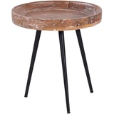 byLIVING Ava rund Holz / schwarz 38 x 40 x 38 cm