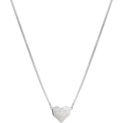 Kette mit Anhänger LIEBESKIND BERLIN "Schmuck Geschenk Edelstahl Herz, LJ-0331 LJ-0332 LJ-0333 LJ-0617", silber (edelstahlfarben), Halsketten, Damen, Edelstahl, L: 45cm