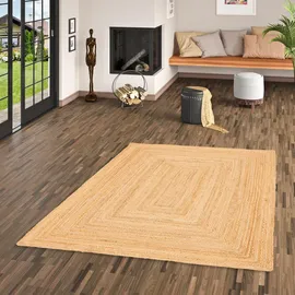 Pergamon Pergamon, Teppich, Teppich Jute Salsa Bordüre (140 x 200 cm,
