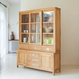 Tikamoon Geschirrschrank 162 x 210 x 46 cm Beige