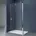 120x200cm Walk-in mit 30cm Nebenteil 8mm Duschabtrennung Bremen mit rechteckigem Stabilisator aus Echtglas Esg-sicherheitsglas Silber