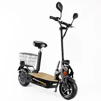 FORCA FORÇA Captain Pro Elektro-Scooter bis 50 km/h Topspeed in Schwarz - 18AH Blei-Gel Akku