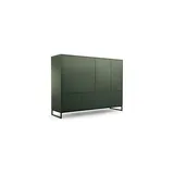 bettso Highboard 160 x 120,5 cm Grün