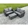 fimous Gartenlounge-Set 4-tlg. Dunkelgrau