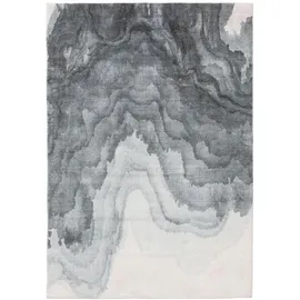benuta pop Waschbarer Kurzflor Teppich Grau, Textil, Abstrakt, Rechteckig, 160x1 cm Gots, waschbar, Teppiche - Moderner Kurzflor-Teppich für Wohnzimmer