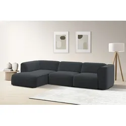 Ecksofa RAUM.ID "Merid L-Form, jederzeit durch Module erweiterbar, B/T/H: 295/162/70 cm", grau (anthrazit), B:295cm H:70cm T:162cm, 100% Polyester, Sofas, als Modul oder separat verwendbar, für individuelle Zusammenstellung, Topseller