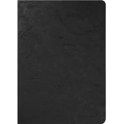 Clairefontaine 5x Age Bag, Notizbuch mit Drahtheftung A4, 48 Blatt 90g blanko - Schwarz 733001C