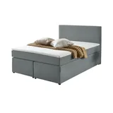 deinbett Boxspringbett ¦ grau ¦ Maße (cm): B: 120 H: 105