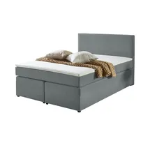 deinbett Boxspringbett ¦ grau ¦ Maße (cm): B: 120 H: 105
