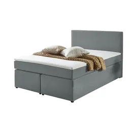 deinbett Boxspringbett ¦ grau ¦ Maße (cm): B: 120 H: 105
