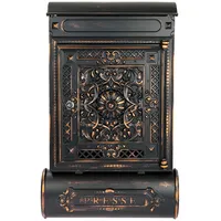 HMF 512-20 Antik Schwarz-Kupfer inkl. Zeitungsfach