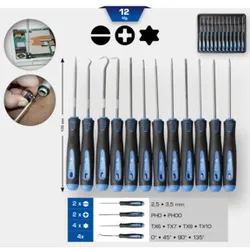 Brilliant Tools Haken- und Schraubendreher-Satz, 12-tlg