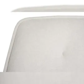 Mendler 6er-Set Esszimmerstuhl HWC-L80, Küchenstuhl Polsterstuhl Stuhl mit Armlehne, drehbar, Metall Stoff/Textil ~ creme-beige