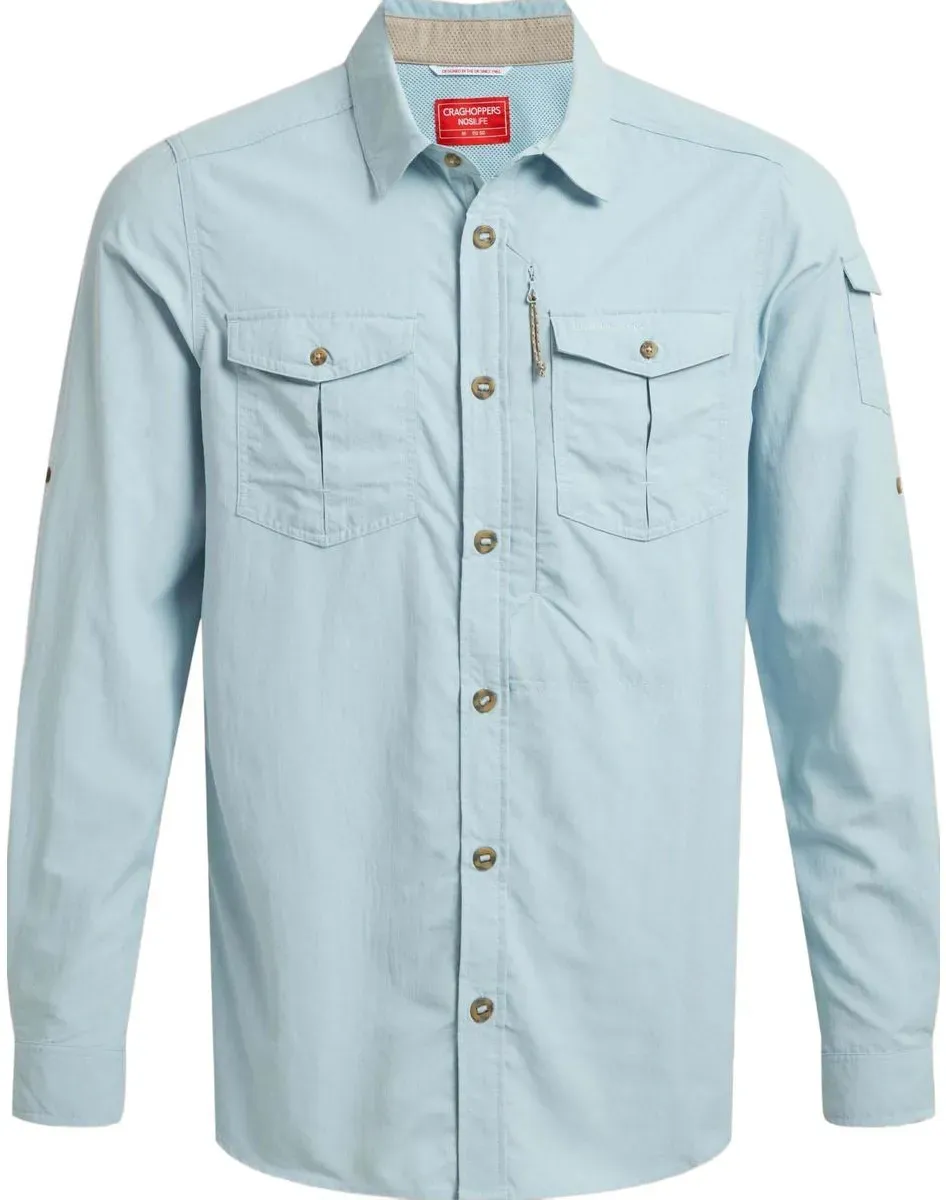 Craghoppers Nosilife Adventure Long Sleeved Shirt III niagara blue (255) 4XL
