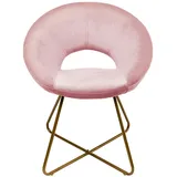 Home Deluxe Samtstuhl SELESA Rosa