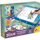 Lisciani - DISNEY STITCH - Projektions-Zeichenschule Für Kinder Ab 5 Jahren - Zeichnen lernen mit Stitch auf einem A4-Leuchttisch - Inklusive Schablonen, Sticker, Duftfilz und mehr