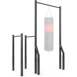 Klimmzugstange mit Boxsackhalterung und langen Dip-Stangen MO-Z2 SCHWARZ No Size
