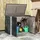 vidaXL Gartenlagerbox 151,5 x 82 x 110,5 cm Stahl schwarz