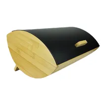 OEM Brokasten Bambus/Stahl Schwarz