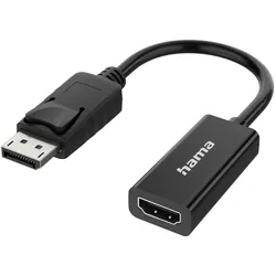 HAMA Video-Adapter, DisplayPort-Stecker - HDMITM-Buchse, Ultra-HD 4K