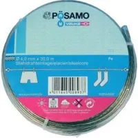 monheimer ketten- u. metallwarenindustrie Drahtseil-Universalleine PVC-ummantelt 4 mm x 30 m