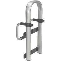 Wenko Secura Premium Badewannen-Einstiegshilfe verstellbar Aluminium silber