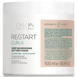 Haarmaske REVLON PROFESSIONAL "Re/Start CURLS Nourishing Mask 500 ml", beige (weiß), Haarpflegemittel, 500ml