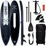 SUP Board Set aufblasbar - Touring Stand Up Paddle 10'8 Lailani Black