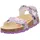 Fussbettpantoffel Lila/Mehrfarbig 37