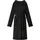 vidaXL Bademantel Hoodie Schwarz XL Flanell