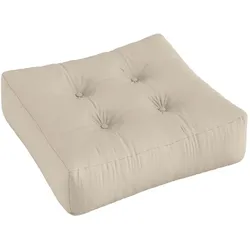 Pouf KARUP DESIGN "MORE POUF OUTTM Made in Europe, mehrere Farben, vielseitig einsetzbar", beige, B:70cm H:22cm T:70cm, Acryl, Poufs, flexible Sitzgelegenheit, schmutz- und wasserabweisend, outdoor
