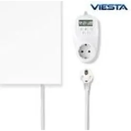 Viesta VIESTA® Infrarot Wandheizung mit Thermostat [inkl. TH12 Thermostat] – Infrarotheizung Wandmontage Heizkörper – Carbon Crystal Infrarotheizung – Paneel Badezimmer geeignet – (modell H500-500W)