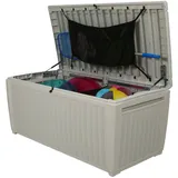 Keter Poolbox Sumatra, 511 Liter, weiß Kissenbox Auflagenbox Gartentruhe Truhe