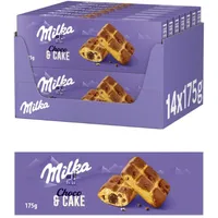 Milka Cake & Choc – Mini-Kuchen mit zarter Alpenmilch-Schokolade und flüssigem Schokoladenkern – 14 x 175g