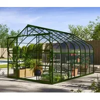 Vitavia Gewächshaus Saturn 11500 ESG, inkl. Fundament, Dunkelgrün