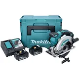 Makita DSS 610 RGJ Akku Handkreissäge 18 V 165 mm + 2x Akku 6,0 Ah + Ladegerät + Makpac