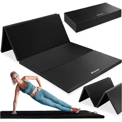 tectake® Gymnastikmatte, klappbar und erweiterbar, hautfreundlich und pflegeleicht, 240 x 120 x 5 cm