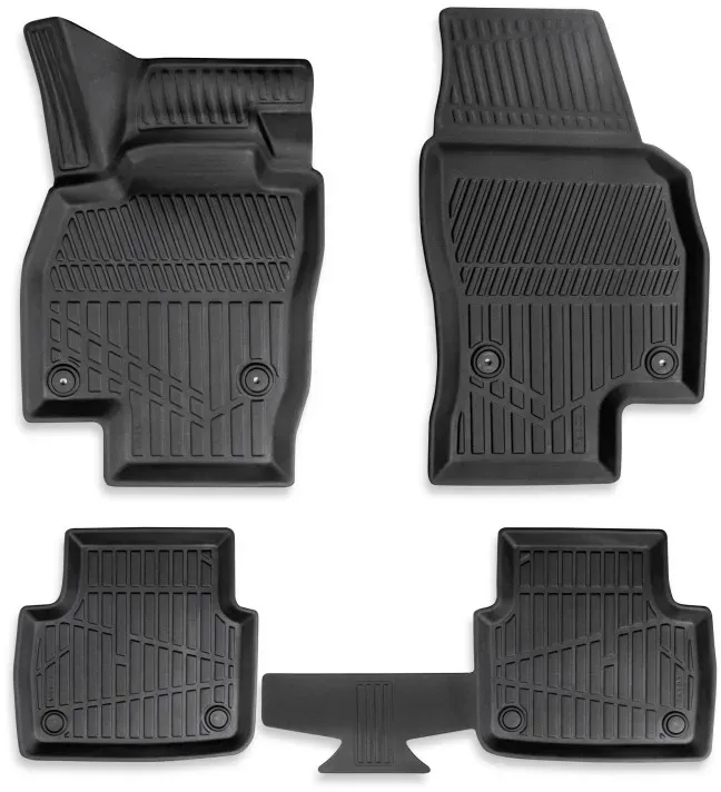 Set mit 4 Stück 3D-Gummifußmatten für den Innenraum Erpassan – SKODA KAMIQ ab 2018