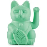 Donkey Products Dekofigur Lucky Cat Classic Winkekatze minzgrün 15cm bunt|grün