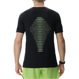 Uyn Padel Series Smash kurzarm Padel Tennisshirt Herren B995 black onix/lime L